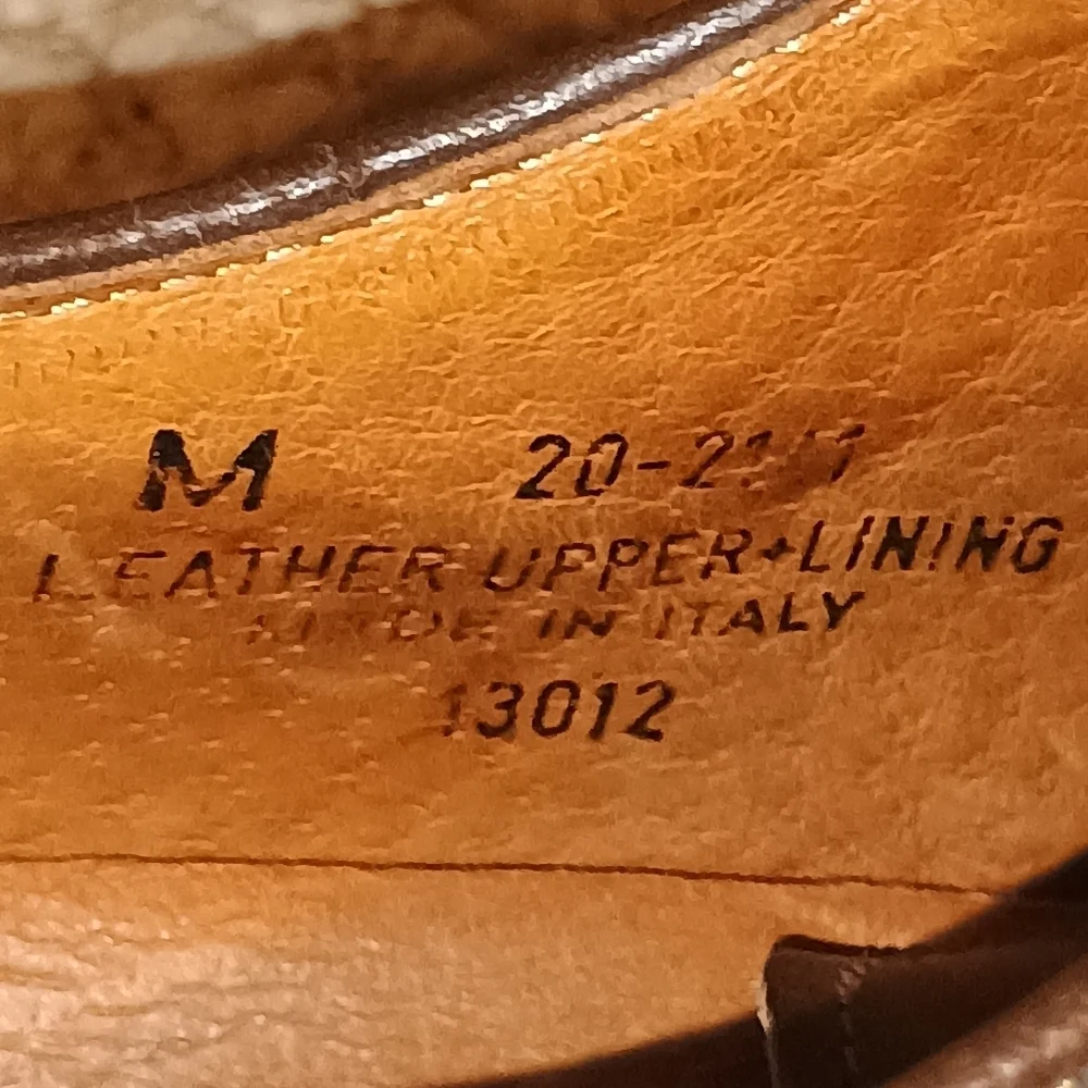 Johnston & Murphy Handcrafted Italy Leather Saddle Oxford Shoes Brown Men's‎ 8.5
